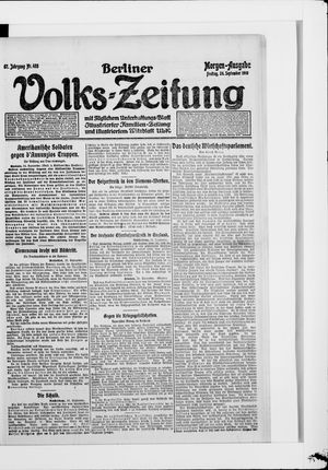 Berliner Volkszeitung vom 26.09.1919