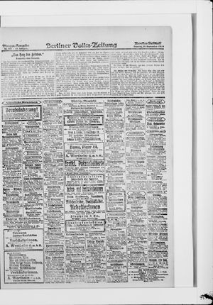 Berliner Volkszeitung vom 28.09.1919