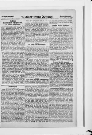 Berliner Volkszeitung on Sep 30, 1919