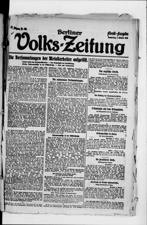 Berliner Volkszeitung on Oct 2, 1919