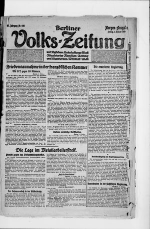 Berliner Volkszeitung vom 03.10.1919