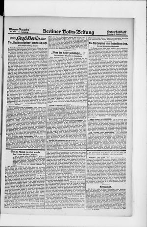 Berliner Volkszeitung on Oct 5, 1919