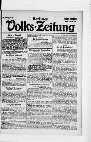 Berliner Volkszeitung vom 06.10.1919