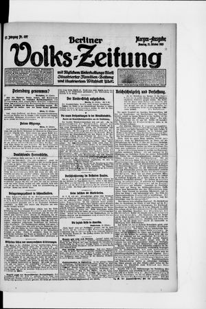 Berliner Volkszeitung vom 21.10.1919