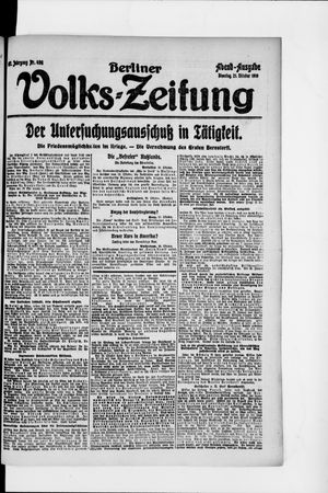 Berliner Volkszeitung vom 21.10.1919