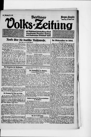 Berliner Volkszeitung vom 23.10.1919