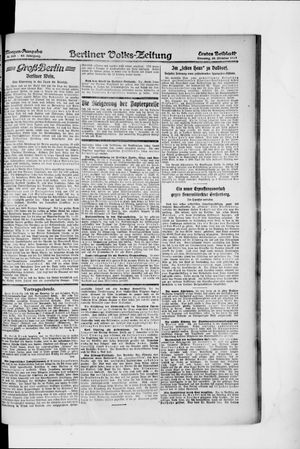 Berliner Volkszeitung vom 28.10.1919