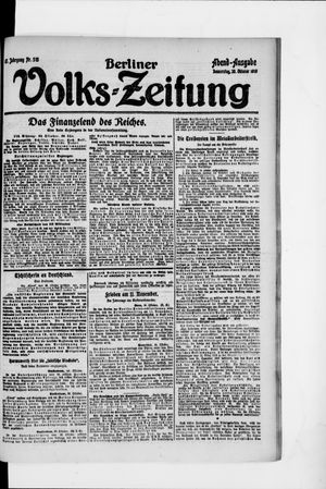 Berliner Volkszeitung vom 30.10.1919