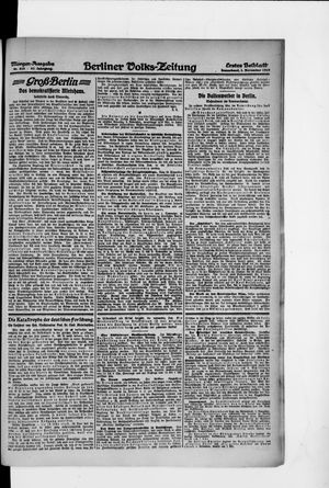 Berliner Volkszeitung vom 01.11.1919