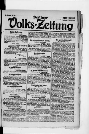 Berliner Volkszeitung vom 08.11.1919
