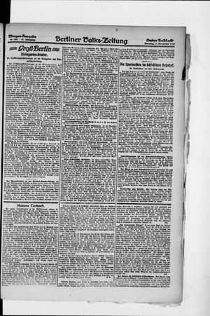 Berliner Volkszeitung vom 11.11.1919