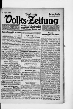 Berliner Volkszeitung vom 15.11.1919