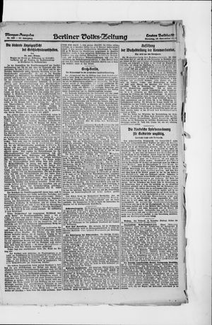 Berliner Volkszeitung vom 18.11.1919