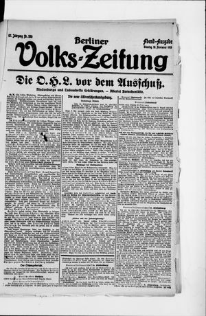 Berliner Volkszeitung vom 18.11.1919