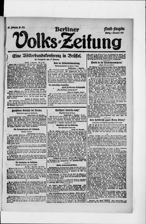 Berliner Volkszeitung vom 01.12.1919
