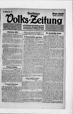 Berliner Volkszeitung vom 03.12.1919