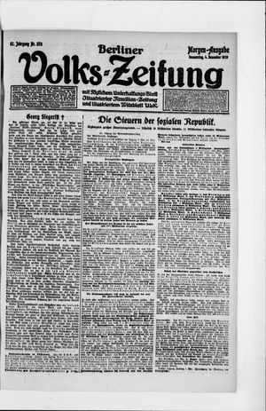 Berliner Volkszeitung vom 04.12.1919
