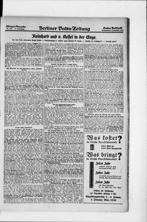 Berliner Volkszeitung vom 06.12.1919