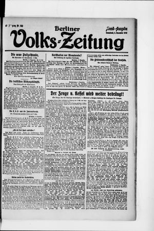 Berliner Volkszeitung vom 06.12.1919