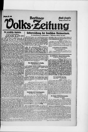 Berliner Volkszeitung vom 15.12.1919