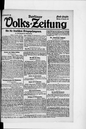 Berliner Volkszeitung vom 24.12.1919