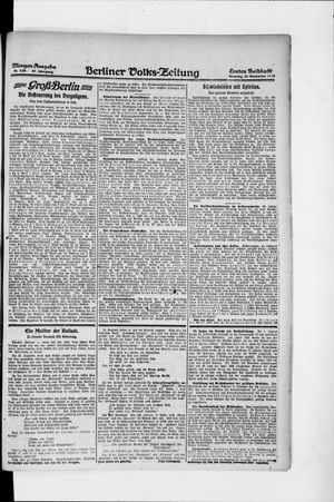 Berliner Volkszeitung vom 28.12.1919