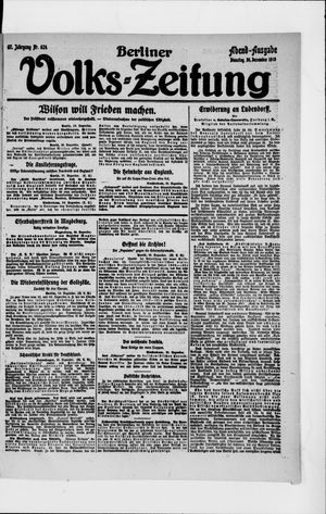 Berliner Volkszeitung on Dec 30, 1919
