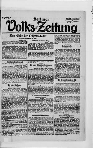 Berliner Volkszeitung vom 02.01.1920