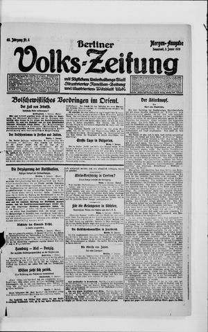 Berliner Volkszeitung vom 03.01.1920