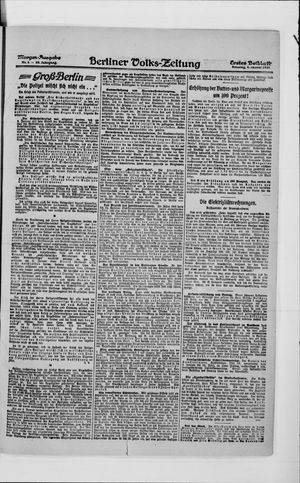 Berliner Volkszeitung vom 04.01.1920