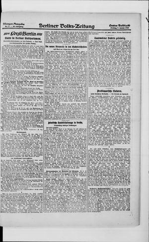 Berliner Volkszeitung on Jan 9, 1920