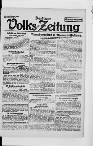 Berliner Volkszeitung vom 12.01.1920