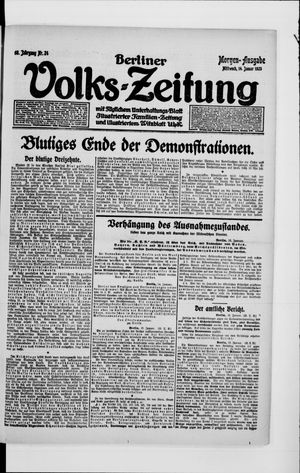 Berliner Volkszeitung vom 14.01.1920