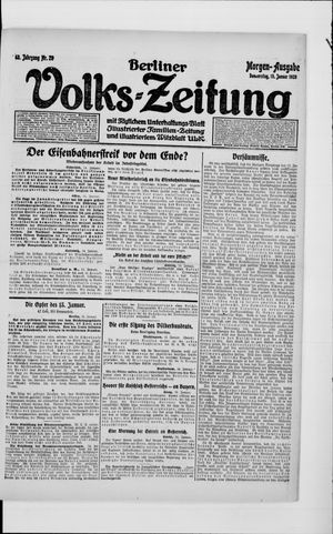 Berliner Volkszeitung on Jan 15, 1920