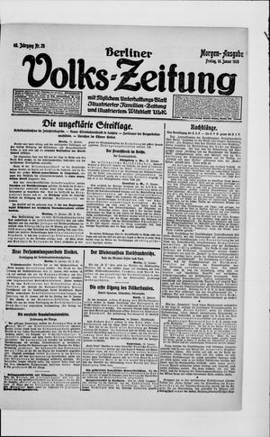 Berliner Volkszeitung on Jan 16, 1920