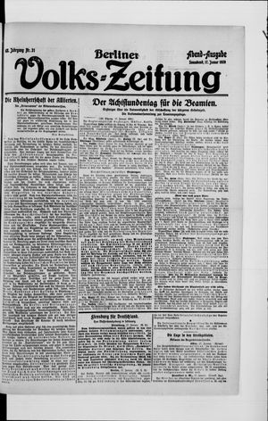 Berliner Volkszeitung vom 17.01.1920