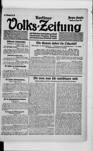 Berliner Volkszeitung vom 20.01.1920
