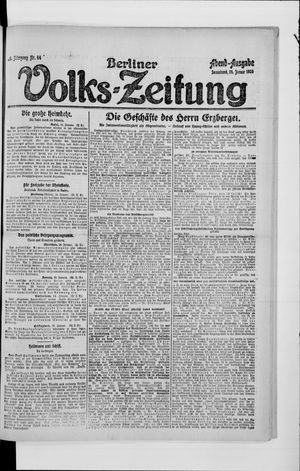 Berliner Volkszeitung vom 24.01.1920