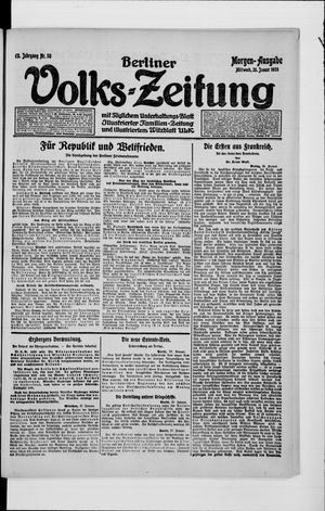 Berliner Volkszeitung vom 28.01.1920