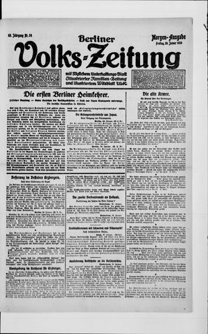 Berliner Volkszeitung on Jan 30, 1920