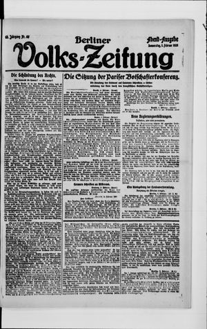 Berliner Volkszeitung vom 05.02.1920