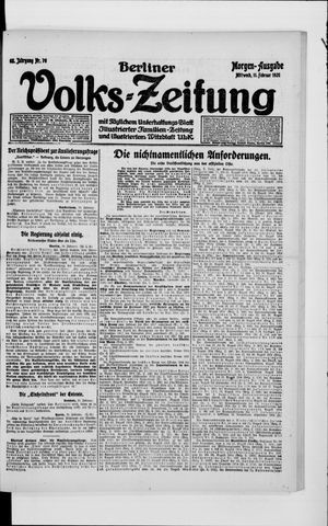 Berliner Volkszeitung vom 11.02.1920