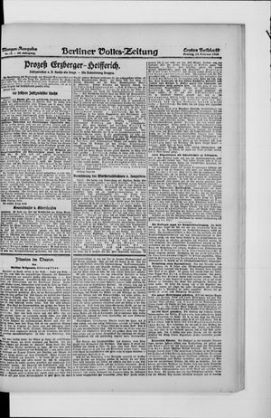 Berliner Volkszeitung on Feb 13, 1920
