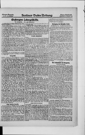 Berliner Volkszeitung vom 14.02.1920