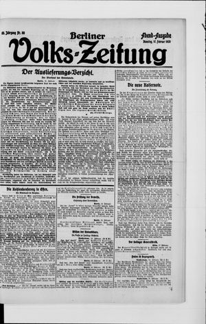Berliner Volkszeitung vom 17.02.1920