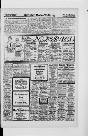 Berliner Volkszeitung vom 22.02.1920