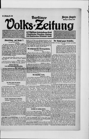 Berliner Volkszeitung on Feb 24, 1920