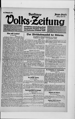 Berliner Volkszeitung vom 07.03.1920