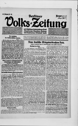 Berliner Volkszeitung on Mar 12, 1920