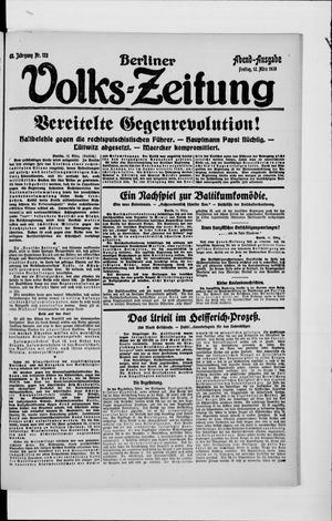 Berliner Volkszeitung on Mar 12, 1920